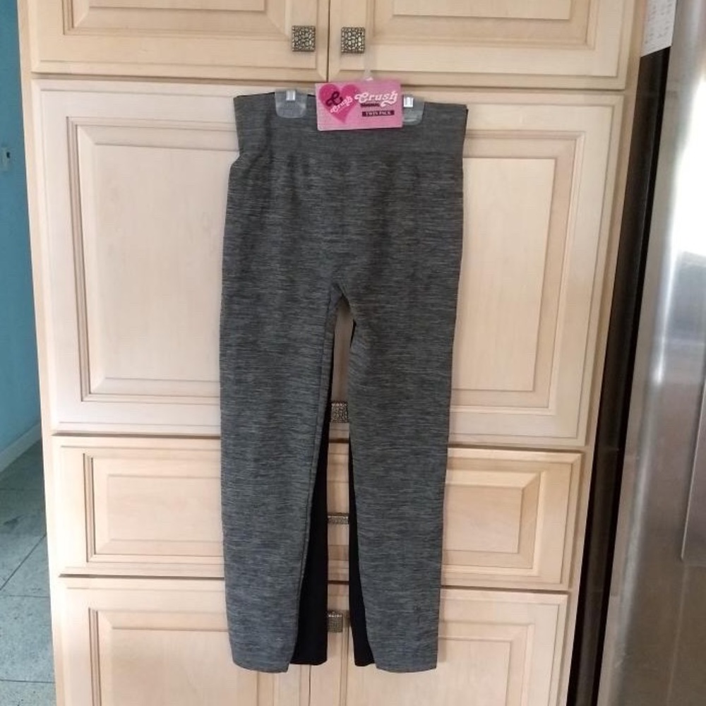 ๐ Crush: Black & Grey Leggings (2 Pairs) - Picture 1 of 2